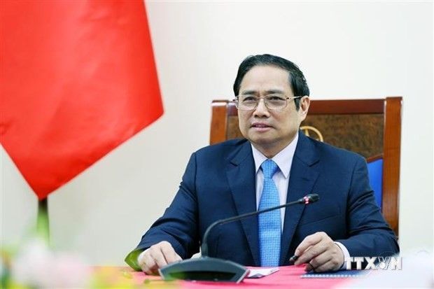 越南政府总理范明政与意大利总理马里奥·德拉吉通电话