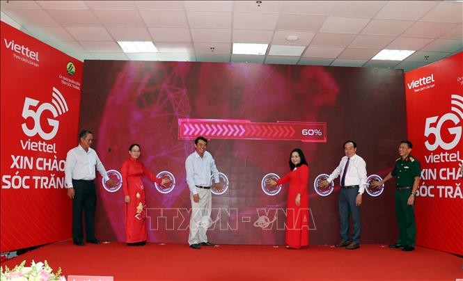 越南朔庄省开通 5G 网和启动智慧城市调控中心