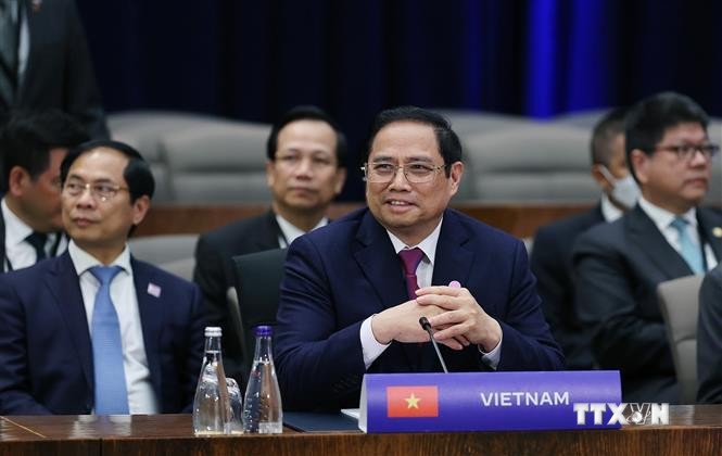 越南政府总理范明政出席东盟-美国特别峰会各场会议