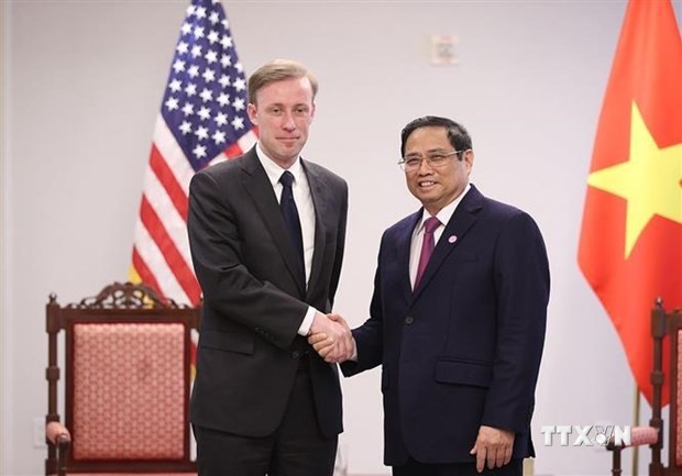 越南政府总理范明政会见美国国家安全顾问杰克沙利文