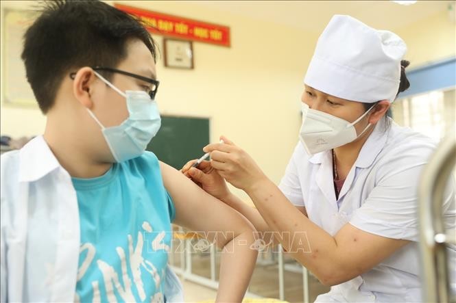 越南加快5 至 12 岁儿童人群的新冠疫苗接种进度