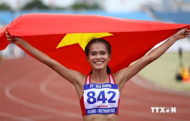 第31届东运会：范氏红丽和田径女子4×400米接力队助力越南田径夺得2枚金牌