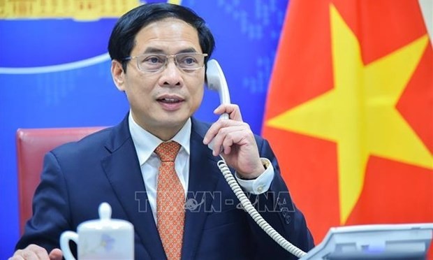 越南外交部长裴青山与奥地利欧洲和国际事务部长沙伦贝格通电话