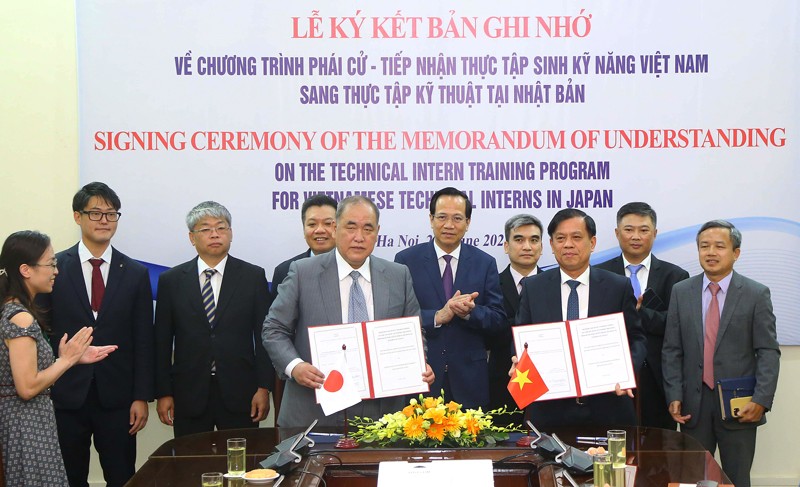 越日签署将越南实习生带到日本进行技能实习的计划