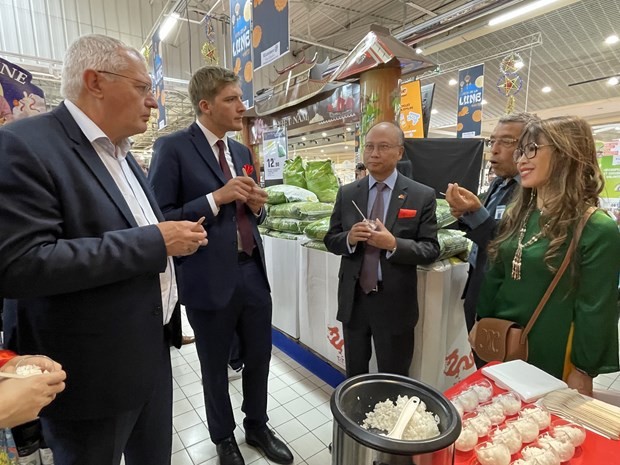 越南大米首次上架法国E.Leclerc超市