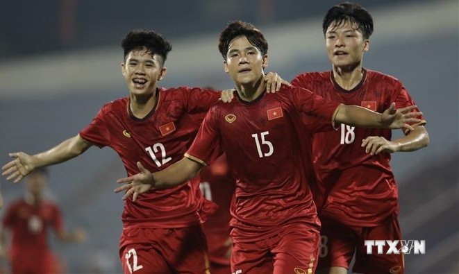 2023年U17亚洲杯预选赛：越南队4:0 大胜中华台北队 暂居小组第一