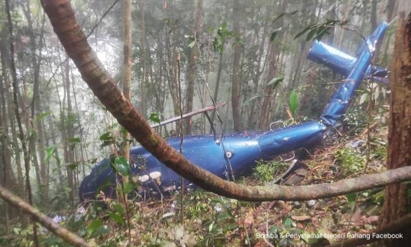 马来西亚已找到所有6名直升机坠毁事故幸存者