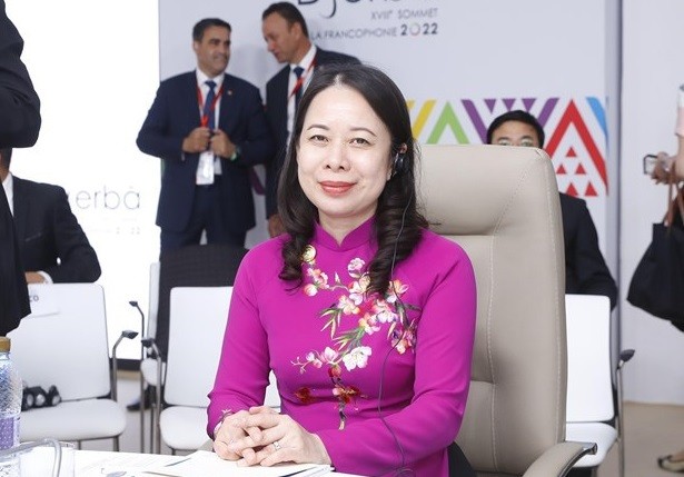 越南国家副主席武氏映春在第18届法语国家组织峰会上提出三点建议