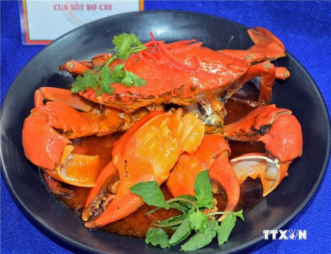 金瓯省螃蟹节期间69道螃蟹菜品创下记录