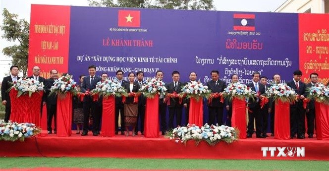 老挝Dongkhamxang财政经济学院三期工程正式落成