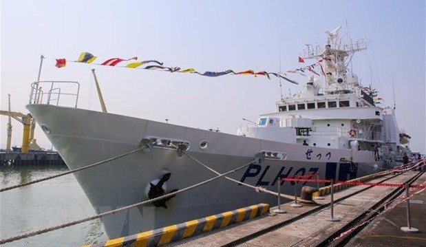 日本海岸警卫队巡逻舰访问越南岘港市