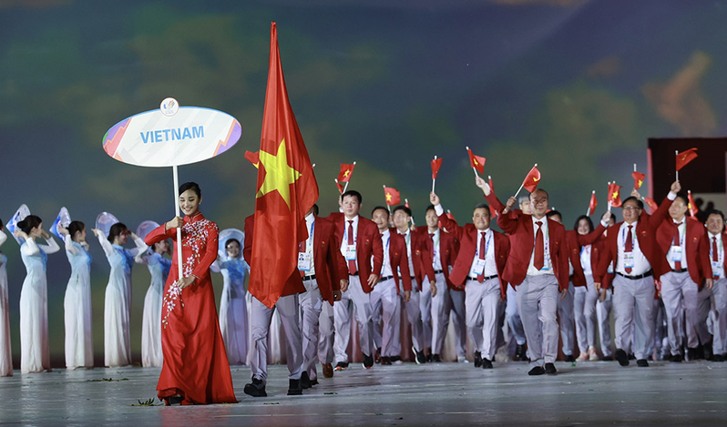 第32届东南亚运动会越南体育代表团总人数创下新纪录