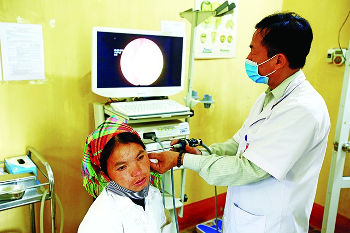 70% bệnh nhân đến khám, chữa bệnh tại Trung tâm Y tế huyện Văn Yên là đồng bào dân tộc thiểu số. Ảnh: An Thành Đạt