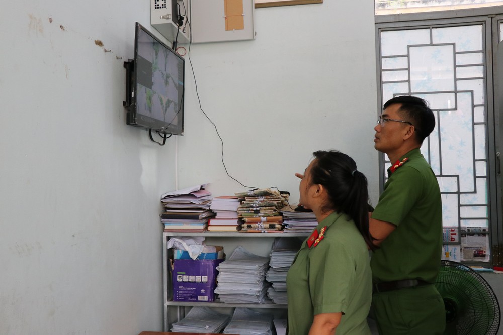 Mô hình camera giám sát an ninh hỗ trợ đắc lực cho lực lượng Công an xã la Sol, huyện Phú Thiện trong đảm bảo an ninh trật tự tại các buôn làng đồng bào dân tộc thiểu số. Ảnh: Hồng Điệp - TTXVN