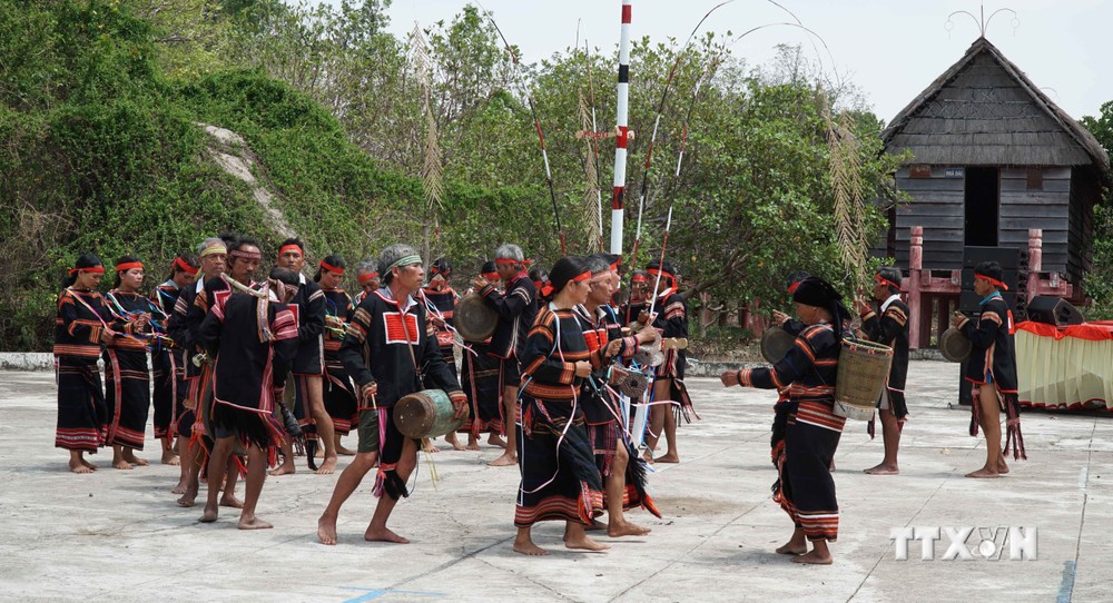 lễ hội cầu mưa Yang Pơ tao Apui và hội thi văn hóa thể thao các dân tộc thiểu số huyện lần thứ XIV năm 2023 tại tỉnh Gia Lai. Ảnh: Hồng Điệp - TTXVN