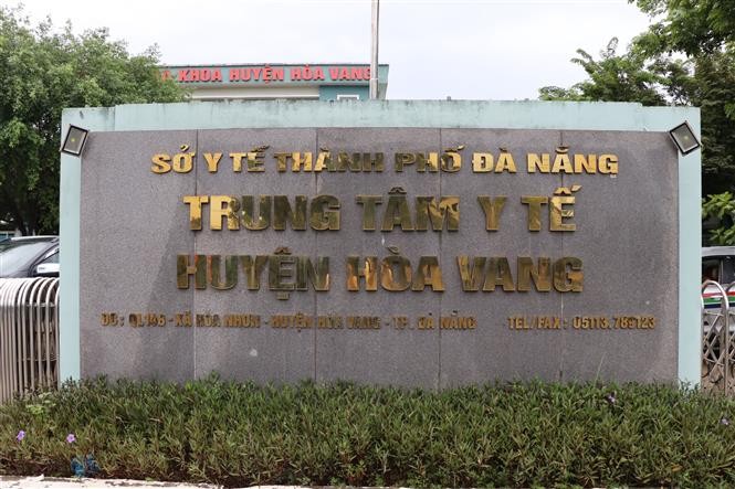 Bệnh viện dã chiến chống COVID-19 được đặt tại Trung tâm Y tế huyện Hòa Vang (xã Hòa Nhơn, huyện Hòa Vang, thành phố Đà Nẵng). Ảnh: Quốc Dũng - TTXVN