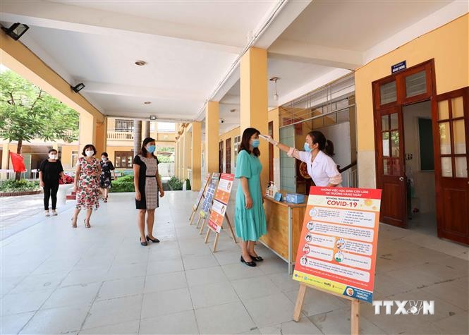 Năm học 2020 - 2021: Các trường học ở Hà Nội chủ động phòng, chống dịch COVID-19