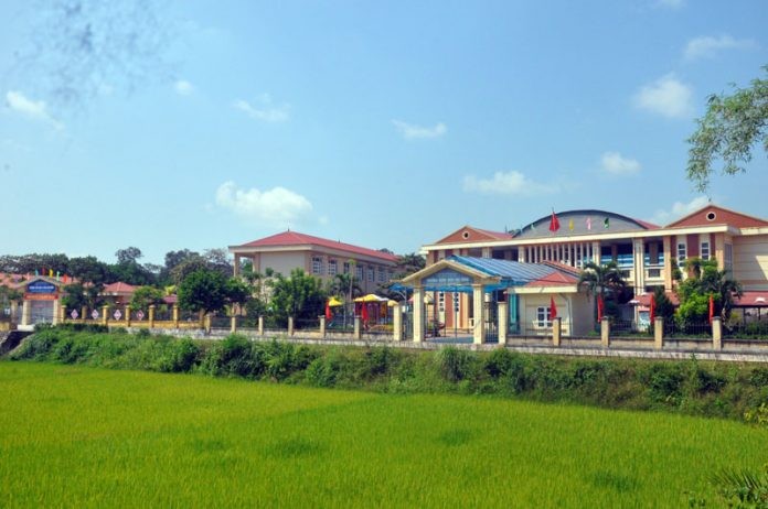 Các trường học từ cấp mầm non tới THCS ở xã Đại Bình, huyện Đầm Hà được xây dựng khang trang. Nguồn: huyendamha.vn