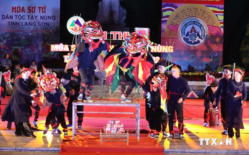 Lạng Sơn bảo tồn, phát huy giá trị múa sư tử dân tộc Tày, Nùng gắn với phát triển du lịch
