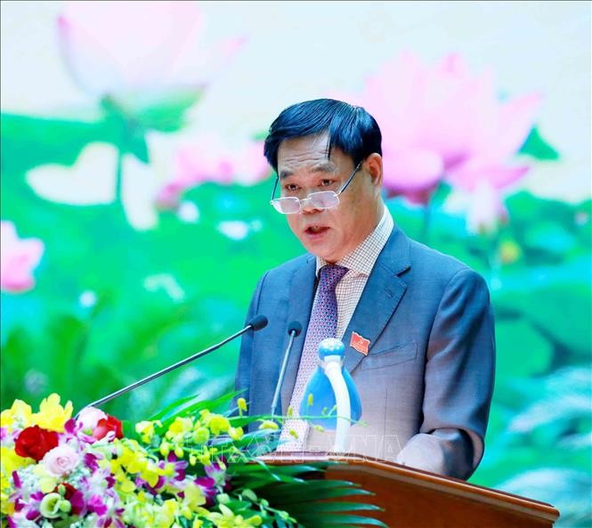 Đồng chí Huỳnh Tấn Việt, Uỷ viên Trung ương Đảng, Bí thư Đảng uỷ Khối các cơ quan Trung ương. Ảnh: Phương Hoa - TTXVN