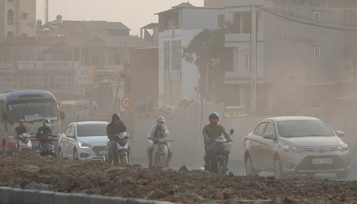 Nhiều điểm quan trắc cho thấy chất lượng không khí tại Hà Nội và các tỉnh phía Bắc có hại cho sức khỏe