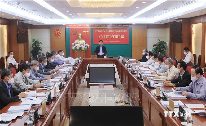 Quang cảnh Kỳ họp thứ 8 Ủy ban Kiểm tra Trung ương. Ảnh: Lâm Khánh - TTXVN