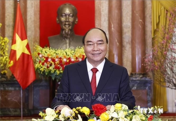 Chủ tịch nước Nguyễn Xuân Phúc. Ảnh: Thống Nhất- TTXVN