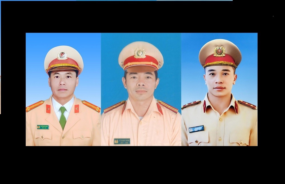 Thăng hàm đối với 3 cảnh sát giao thông hy sinh trong vụ sạt lở đèo Bảo Lộc