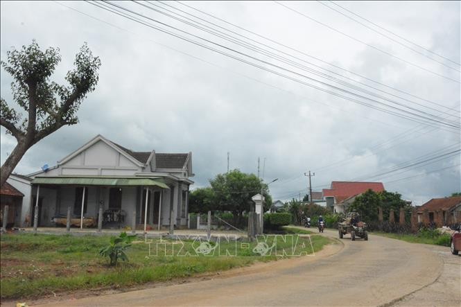 Hạ tầng giao thông tại xã vùng sâu Ea Lai, huyện M’Drắk (Đắk Lắk). Ảnh: Tuấn Anh - TTXVN