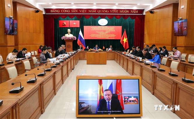 Hội nghị trực tuyến Thành phố Hồ Chí Minh-thành phố Saint Petersburg (Liên bang Nga)