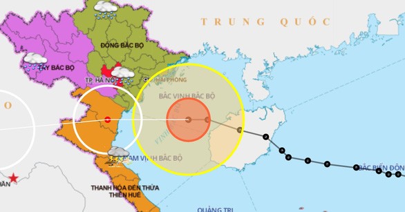 Thời tiết ngày 14/10/2020: Bão số 7 đi vào đất liền các tỉnh từ Thái Bình đến Nghệ An và suy yếu dần thành áp thấp nhiệt đới