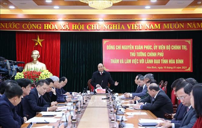Thủ tướng Nguyễn Xuân Phúc: Hòa Bình cần khai thác tốt hơn nữa tiềm năng vị trí giáp ranh với Thủ đô Hà Nội trong phát triển
