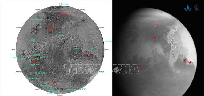 Tàu thăm dò Trung Quốc gửi về hình ảnh đầu tiên của Sao Hỏa