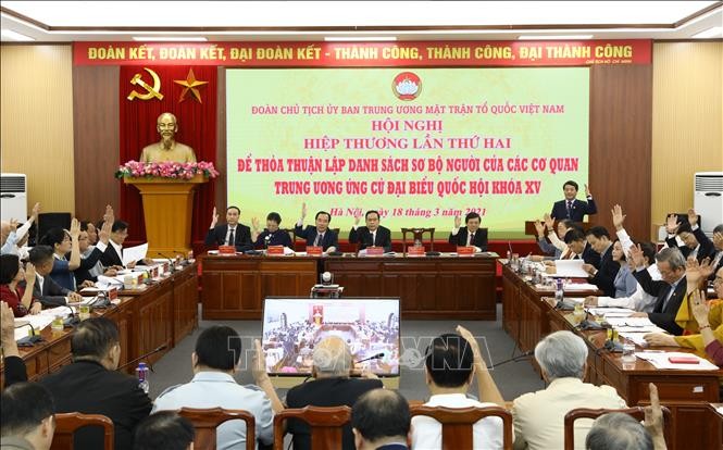 Đoàn Chủ tịch Ủy ban Trung ương Mặt trận Tổ quốc Việt Nam tổ chức Hội nghị Hiệp thương lần thứ hai