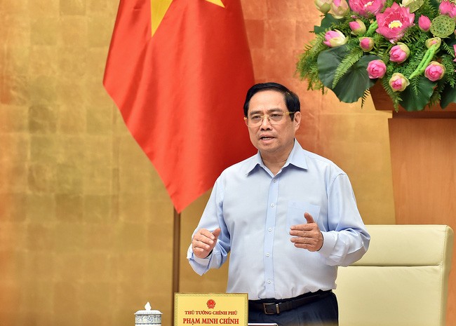 Kết luận của Thủ tướng Phạm Minh Chính tại Hội nghị trực tuyến triển khai Điện của Thường trực Ban Bí thư về công tác phòng, chống dịch COVID-19