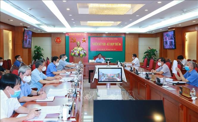 Kỳ họp thứ sáu, Ủy ban Kiểm tra Trung ương: Cảnh cáo Ban Cán sự đảng Tòa án nhân dân tỉnh Quảng Ninh các nhiệm kỳ 2015-2020 và 2020-2025
