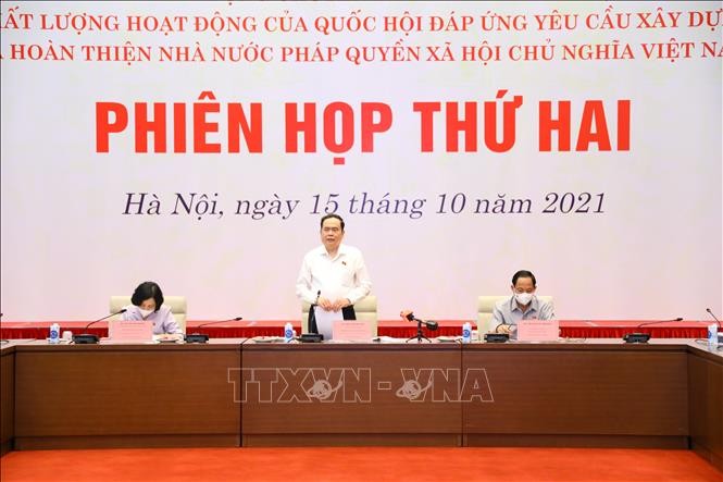 Phó Chủ tịch Thường trực Quốc hội Trần Thanh Mẫn chủ trì phiên họp về đổi mới tổ chức và hoạt động của Quốc hội