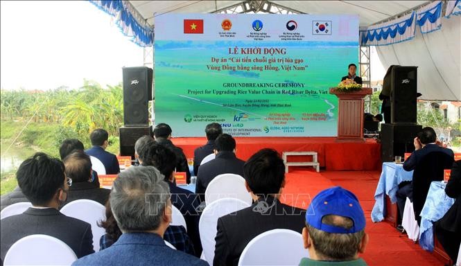 Khởi động dự án "Cải tiến chuỗi giá trị lúa gạo vùng Đồng bằng sông Hồng, Việt Nam"