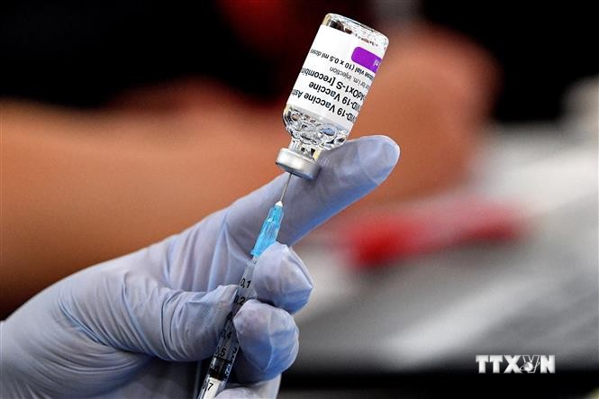 Một điểm tiêm vaccine ngừa COVID-19 tại Sydney, Australia. Ảnh: AFP/TTXVN
