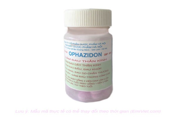 Thông tin về thuốc giảm đau, hạ sốt Ophazidon bị làm giả
