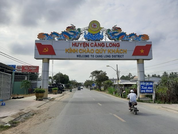 Cửa ngõ huyện nông thôn mới- Huyện Càng Long. Nguồn: tnmttravinh.gov.vn
