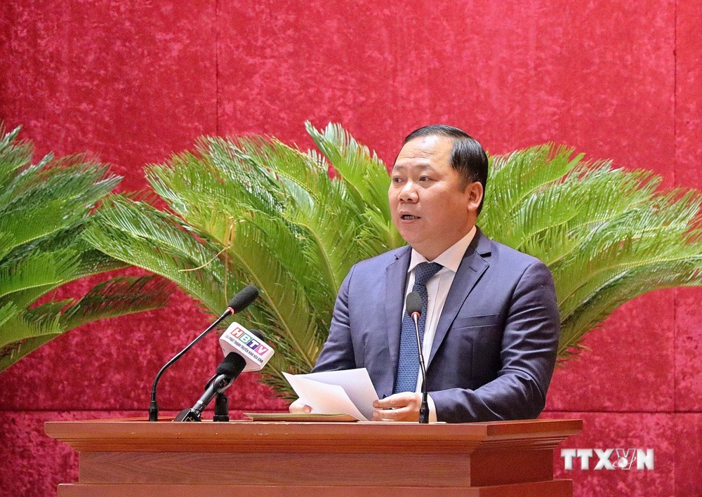 Đồng chí Nguyễn Phi Long chỉ định tham gia Ban Chấp hành, Ban Thường vụ và giữ chức Bí thư Tỉnh ủy Hòa Bình, nhiệm kỳ 2020-2025. Ảnh: Thanh Hải - TTXVN