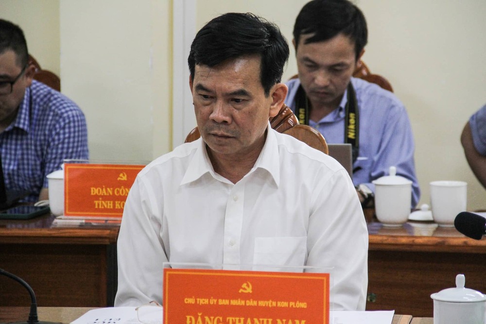 Ông Đặng Thanh Nam, Chủ tịch UBND H.Kon Plông, bị cách hết chức vụ trong Đảng. Nguồn: thanhnien.vn
