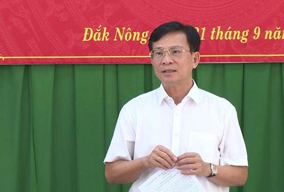 Ông Hồ Văn Mười, Phó Bí thư Tỉnh ủy, Chủ tịch UBND tỉnh Đắk Nông. Ảnh: truyenhinhdaknong.vn