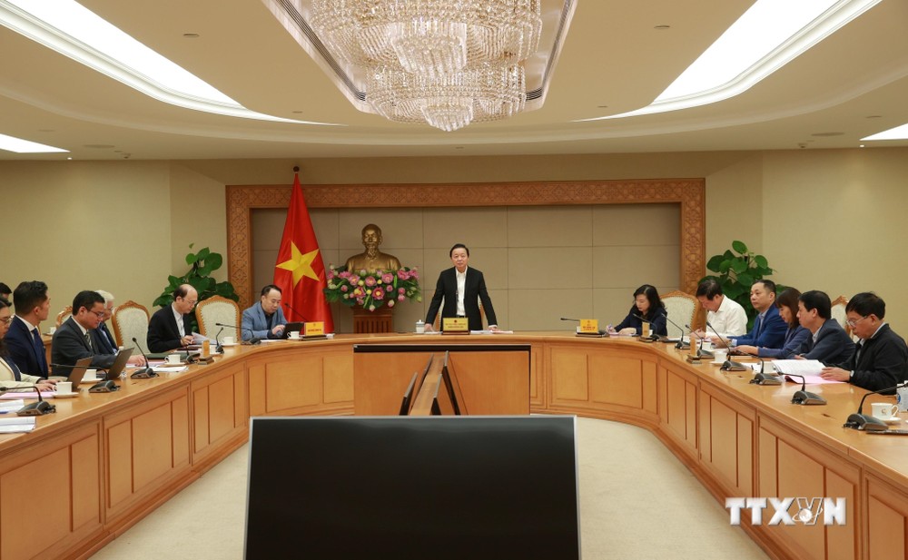 Phó Thủ tướng Trần Hồng Hà phát biểu chỉ đạo. Ảnh: TTXVN