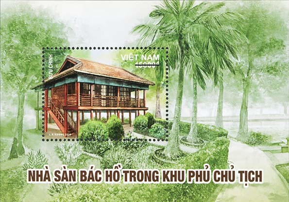 Phát hành đặc biệt bộ tem bưu chính “Nhà sàn Bác Hồ trong khu Phủ Chủ tịch”