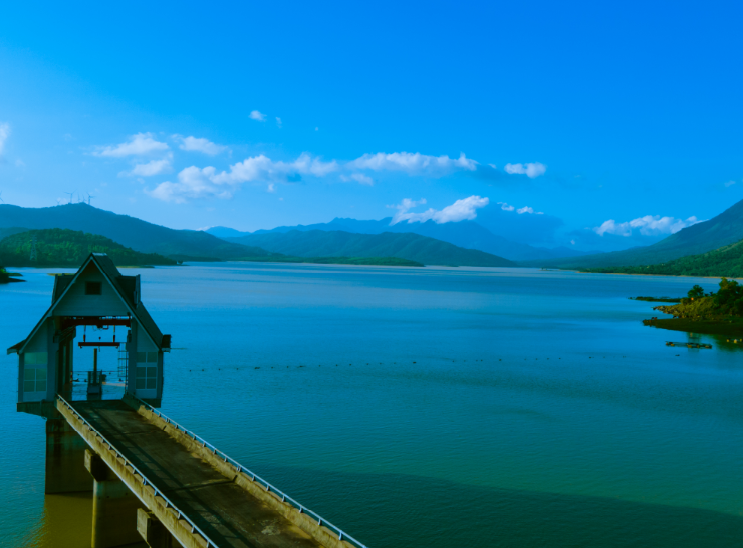 Cửa nhận nước của Hồ chứa Thủy lợi – Thủy điện Quảng Trị - Ảnh: thuydienquangtri.vn