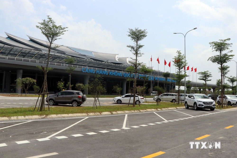 Nhà ga hành khách T2, Cảng hàng không quốc tế Phú Bài (tỉnh Thừa Thiên - Huế) mới được đưa vào khai thác từ tháng 4/2023. Ảnh: Đỗ Trưởng - TTXVN