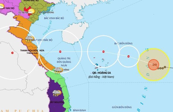 8号台风距离越南黄沙群岛以东方向220公里强度可能将继续加强