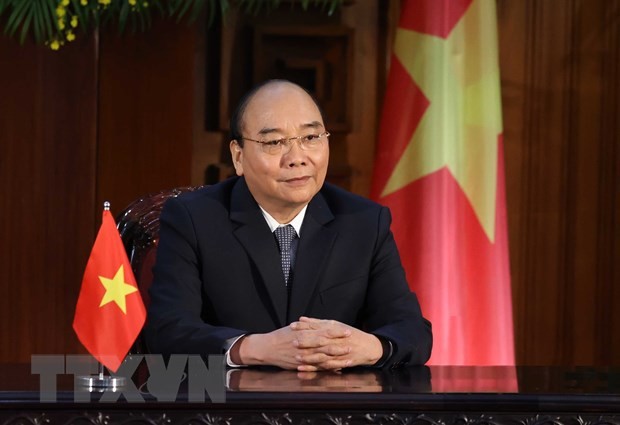 越南政府总理阮春福向气候适应峰会发表致辞